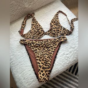 Monday Swim Cheetah Bikkini - Size Small!